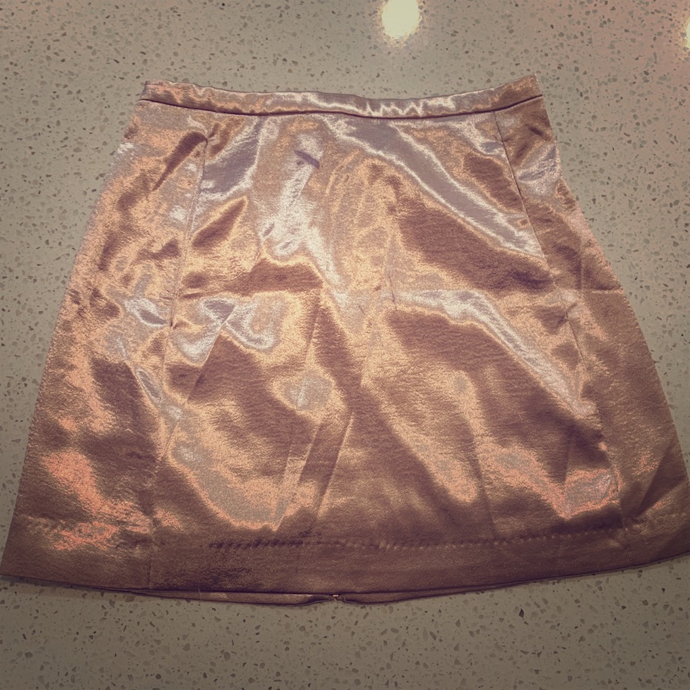House of CB Blush pink satin mini skirt
